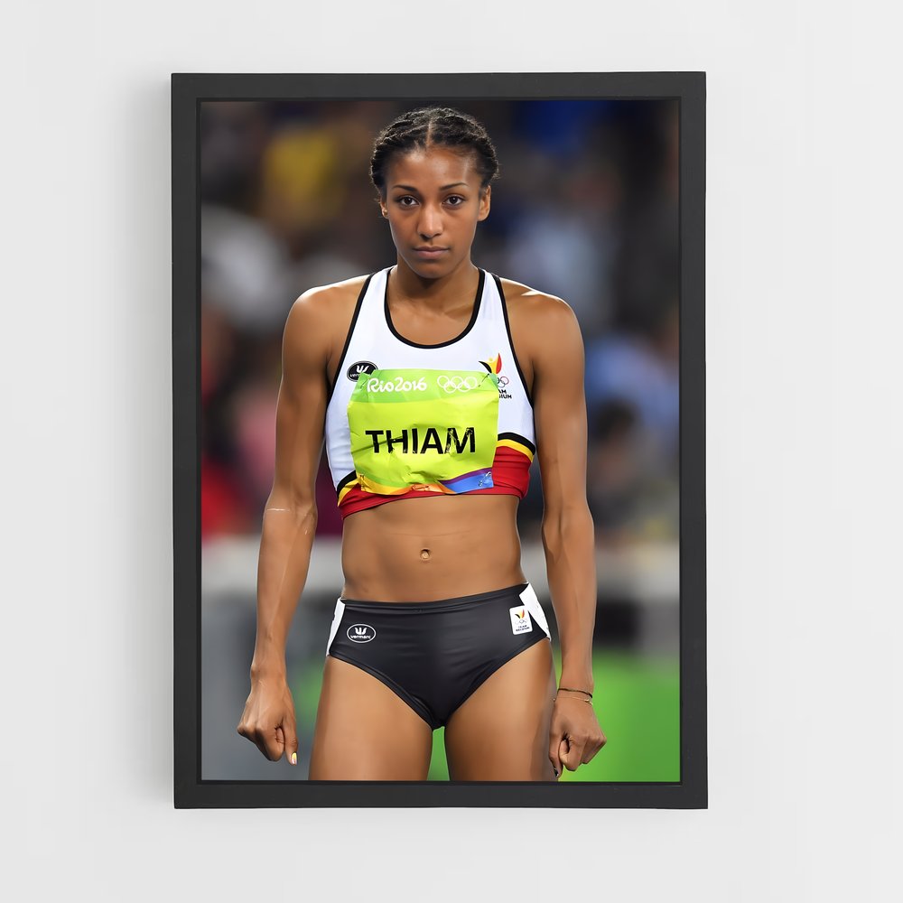 Poster Nafissatou thiam – affiche Athlétisme (vue 2)